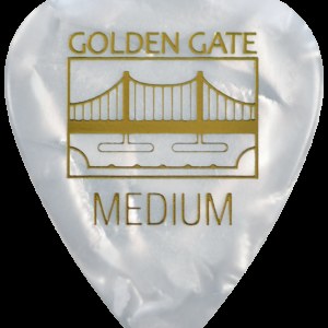Golden Gate MP-445 Deluxe Flat Pick – Sideman – Medium – Pearloid – Dozen
